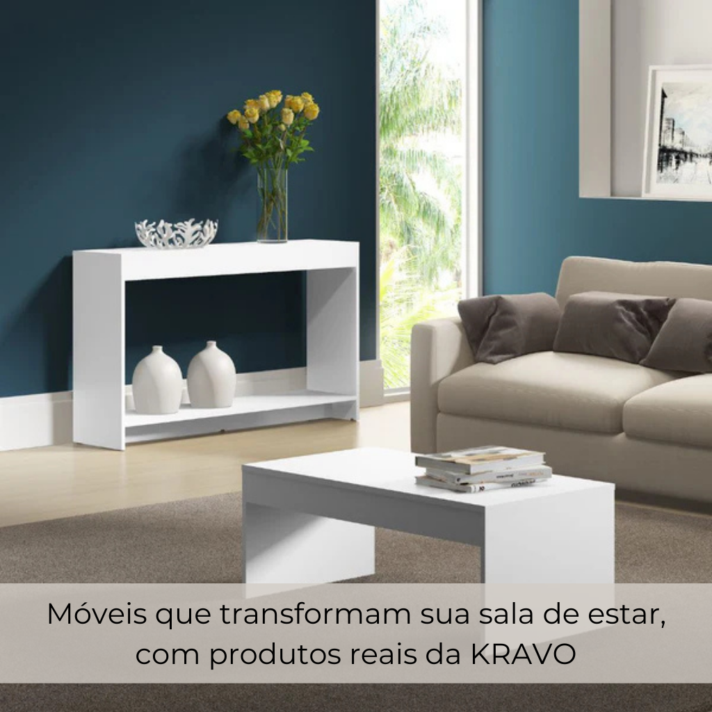 Móveis que transformam sua sala de estar – com produtos reais da KRAVO