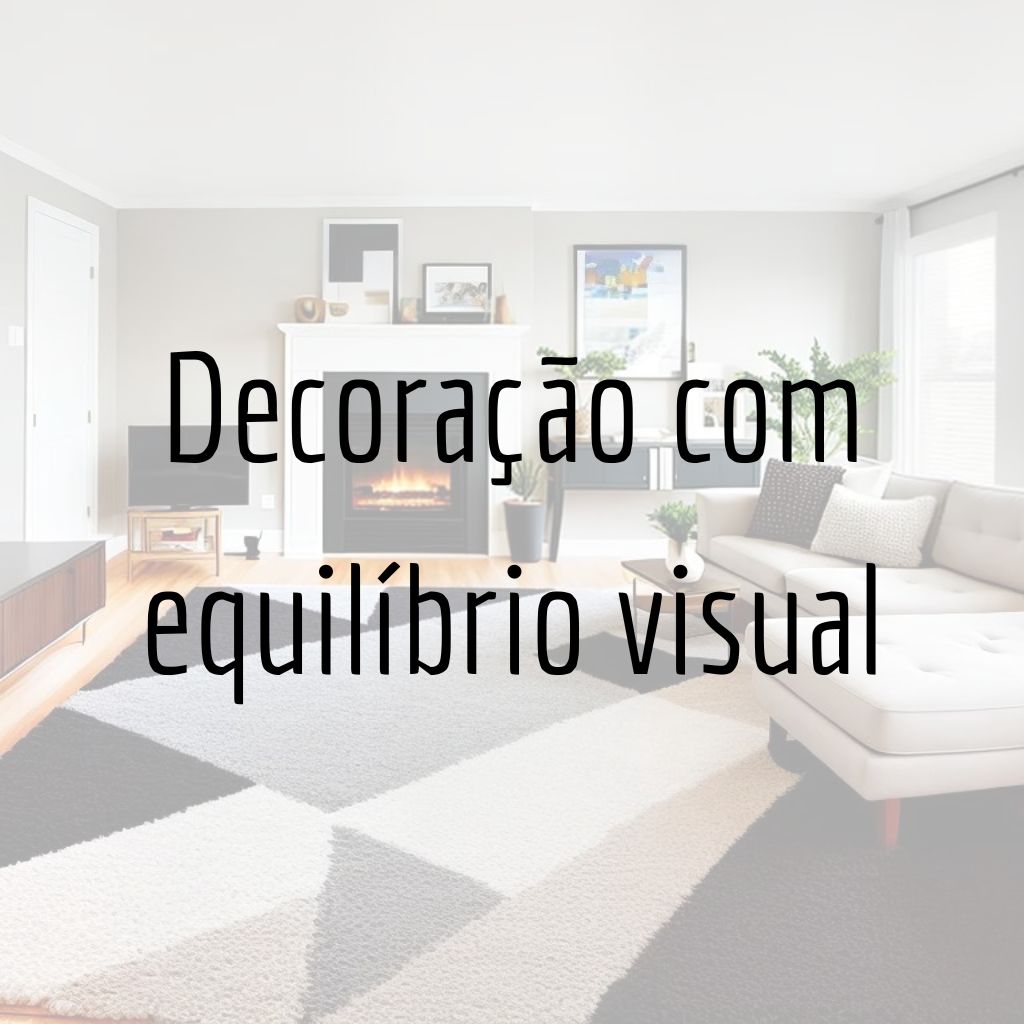 Decoração com equilíbrio visual