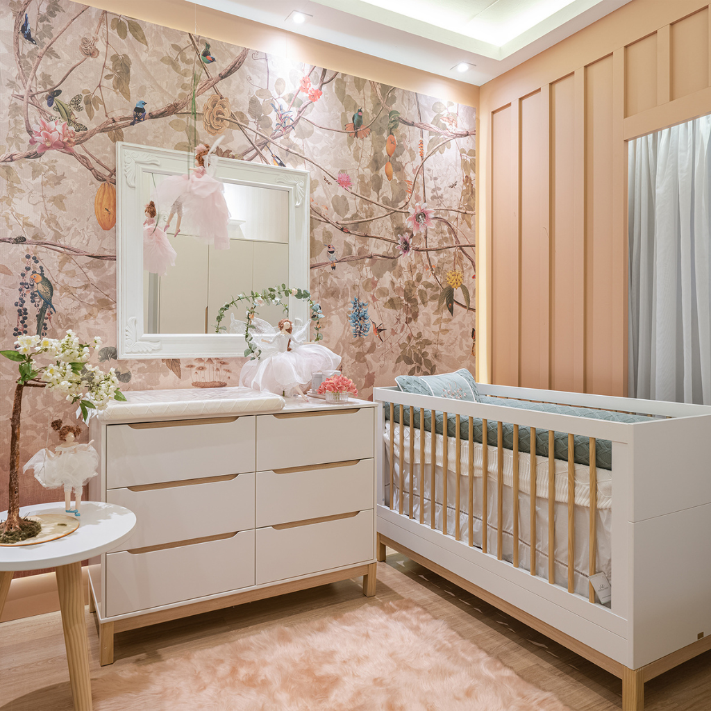 Linha de Bebê Cozy Móveis Quater berço e cômoda