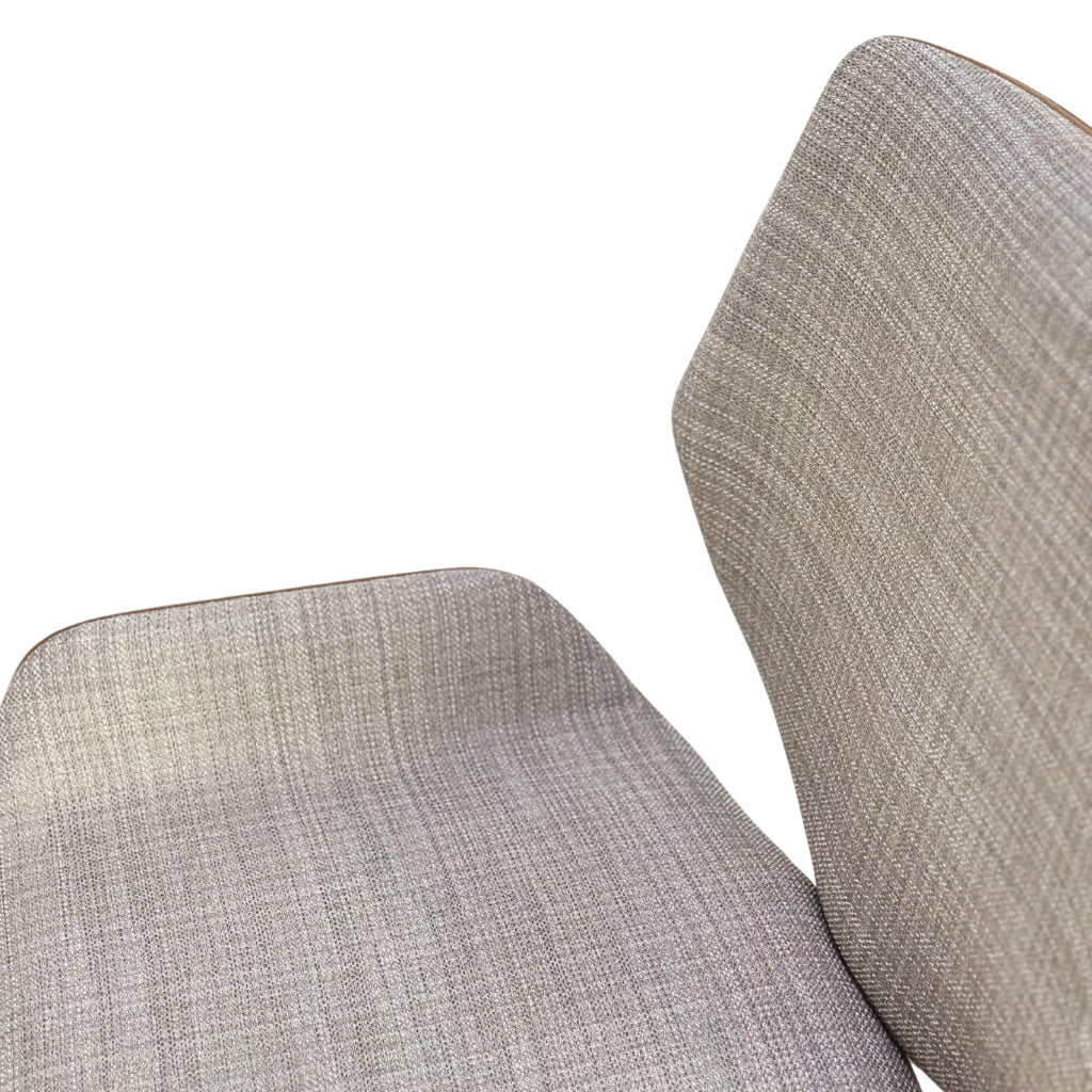 Cadeira de Jantar / Escritório Giratória Heloísa Cor Freijó Tecido Frise