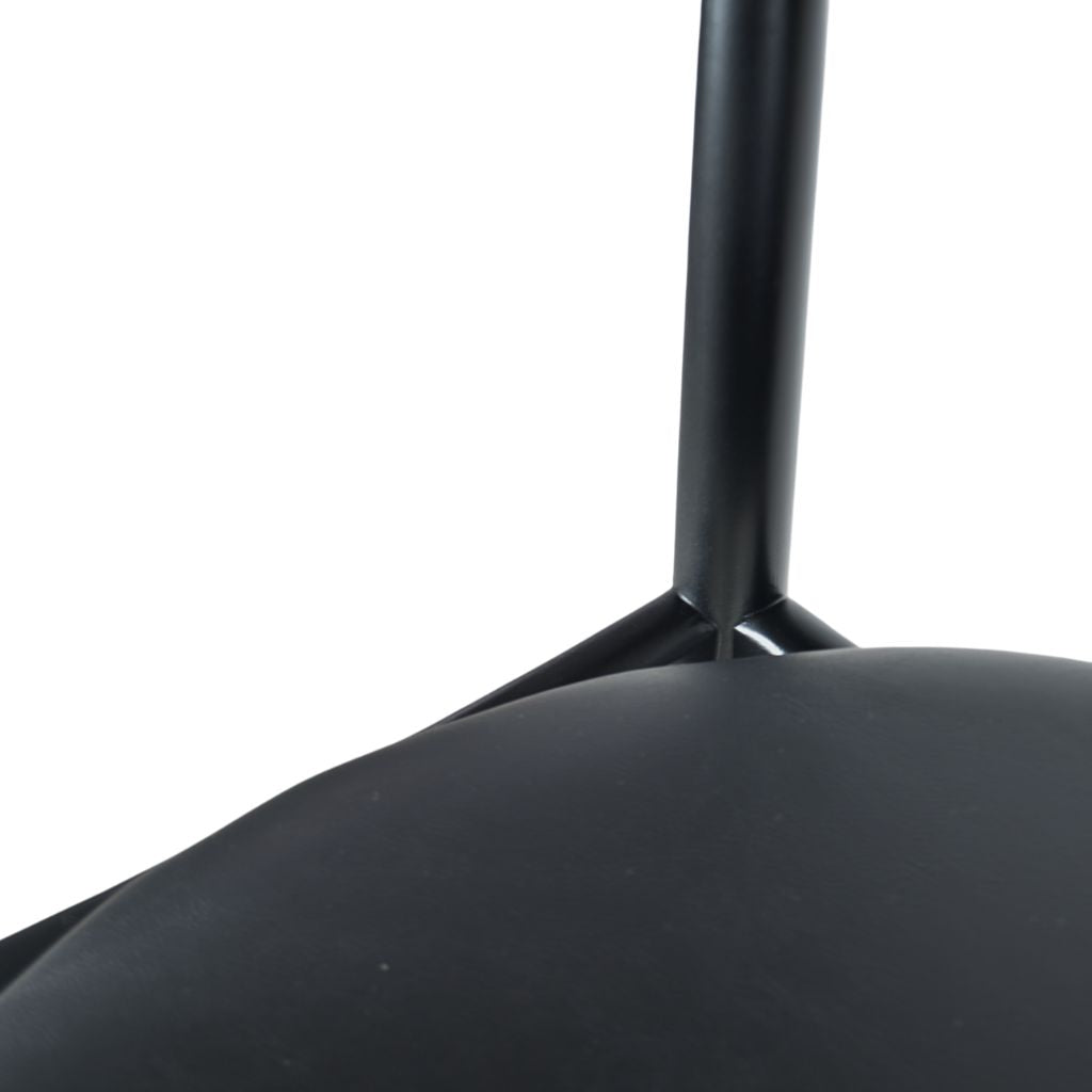 Banqueta Alta de Madeira HW Hanna Cor Preta