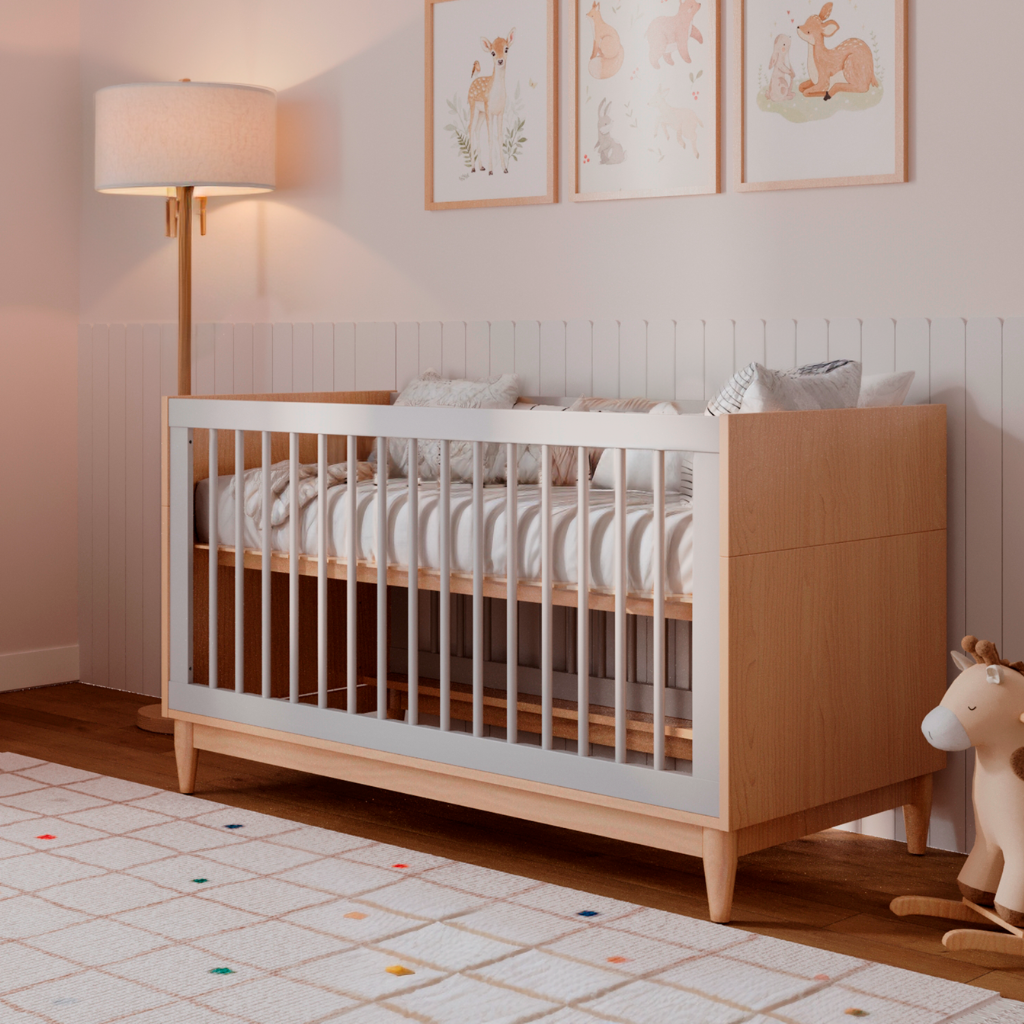 Quarto Bebê Quarto para menino quarto para menina quarto infantil Móvel para bebê Berço cinza Berço unissex