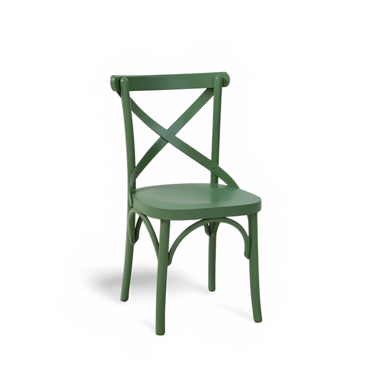 Cadeira de Madeira X Boho Cor Verde