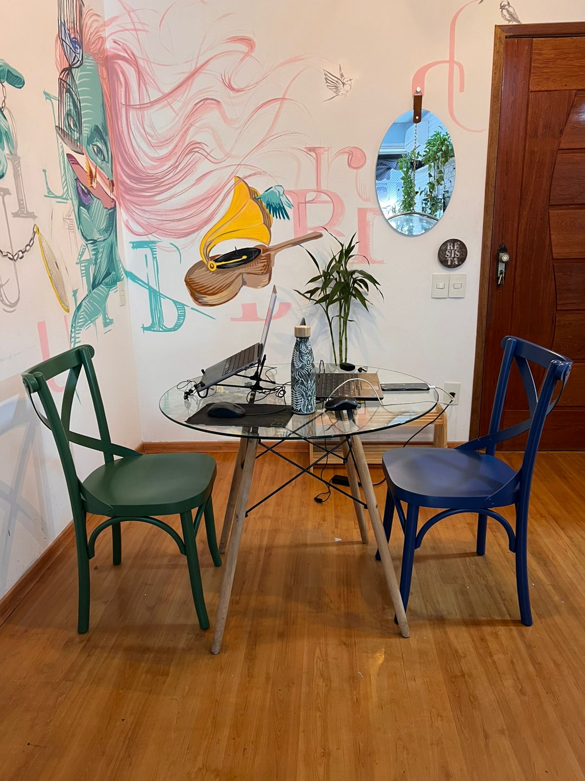 Cadeira de Madeira X Boho Cor Very Peri Lavanda