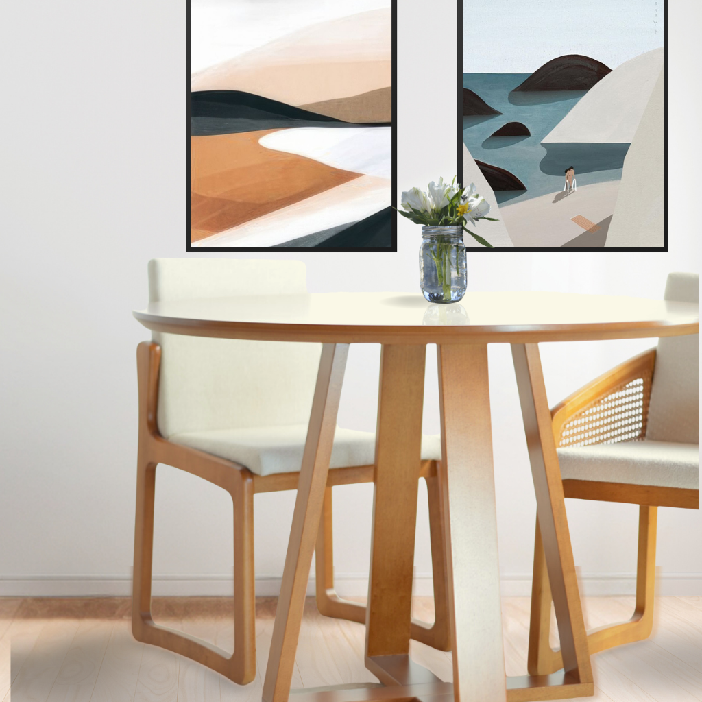 cadeira,cadeiraemmadeira,mesaemmadeira,mesaredonda,cadeiraestofada,estofadobranco,cadeiraanatômica,assentoconfortavel,encostoestofado,tecidobouclé