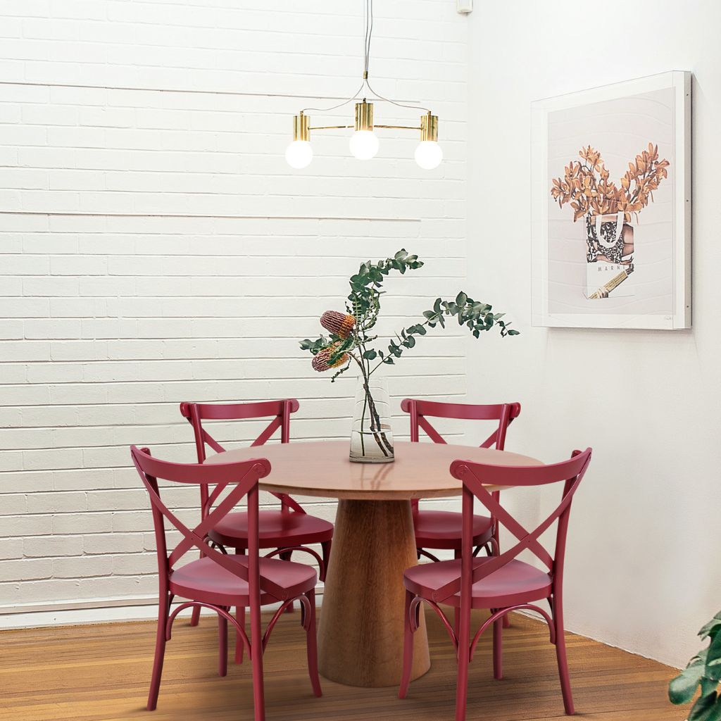 Cadeira X Boho Cor Viva Magenta
