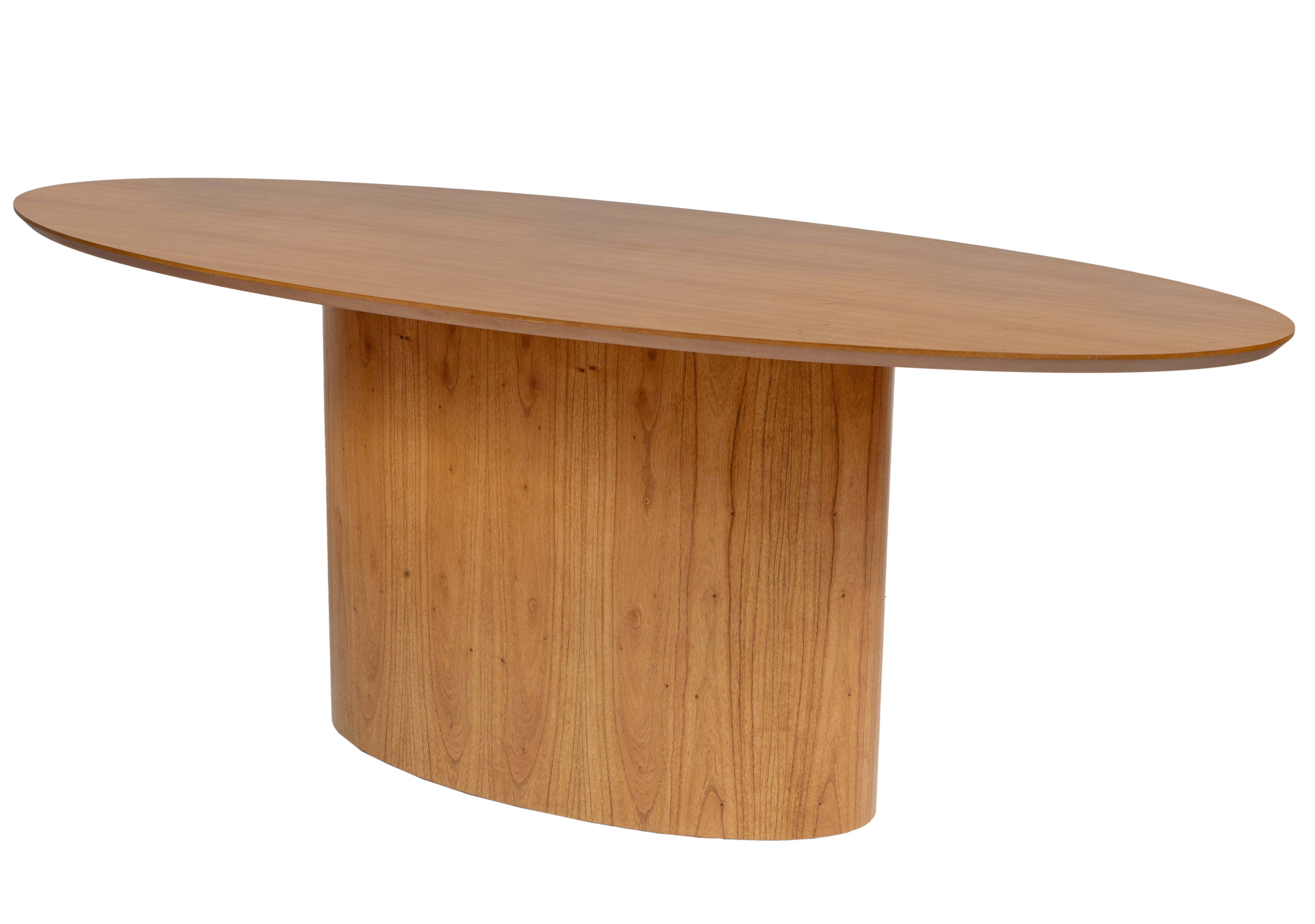 Mesa de Jantar Savana com Tampo e Base Oval 200x100 em Cinamomo