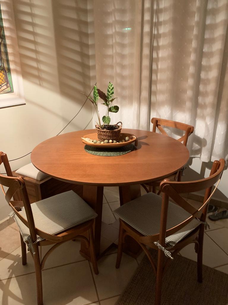 Cadeira de Madeira X Boho Cor Amêndoa