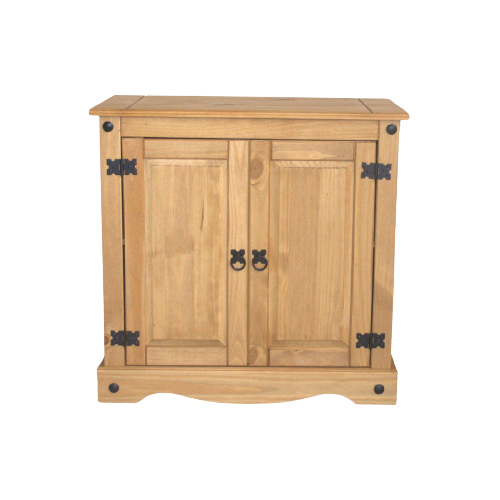 Balcão 2 Portas em Madeira Cor Natural Boho