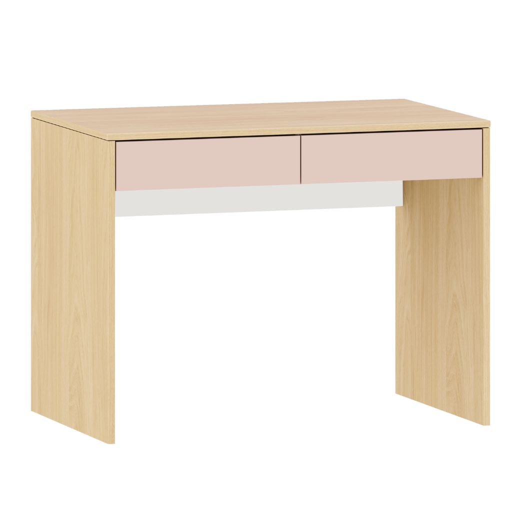 Escrivaninha Arcos Cor Rosa e Carvalho