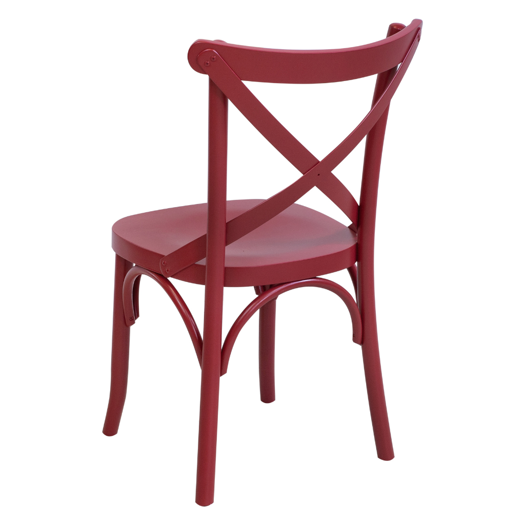 Cadeira de Madeira X Boho Cor Viva Magenta