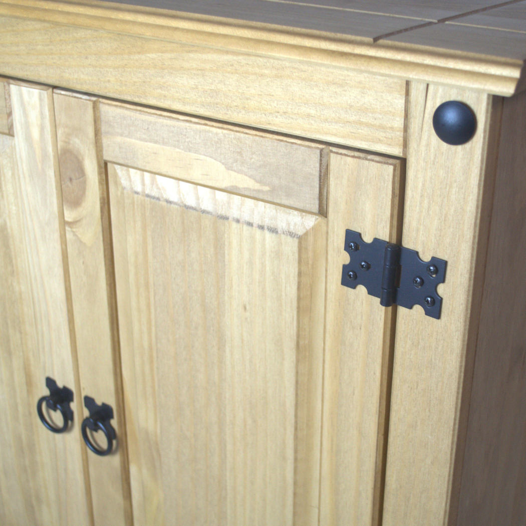 Balcão 2 Portas em Madeira Cor Natural Boho