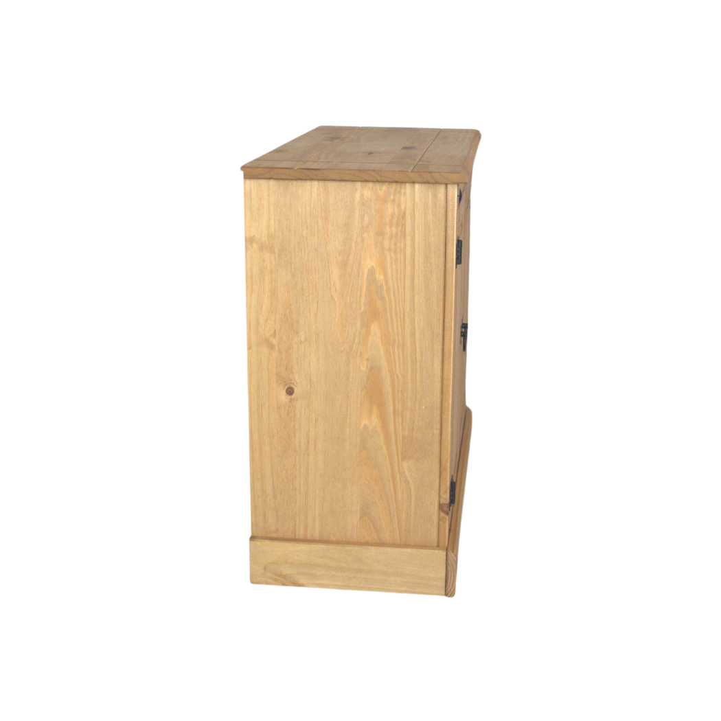 Balcão 2 Portas em Madeira Cor Natural Boho