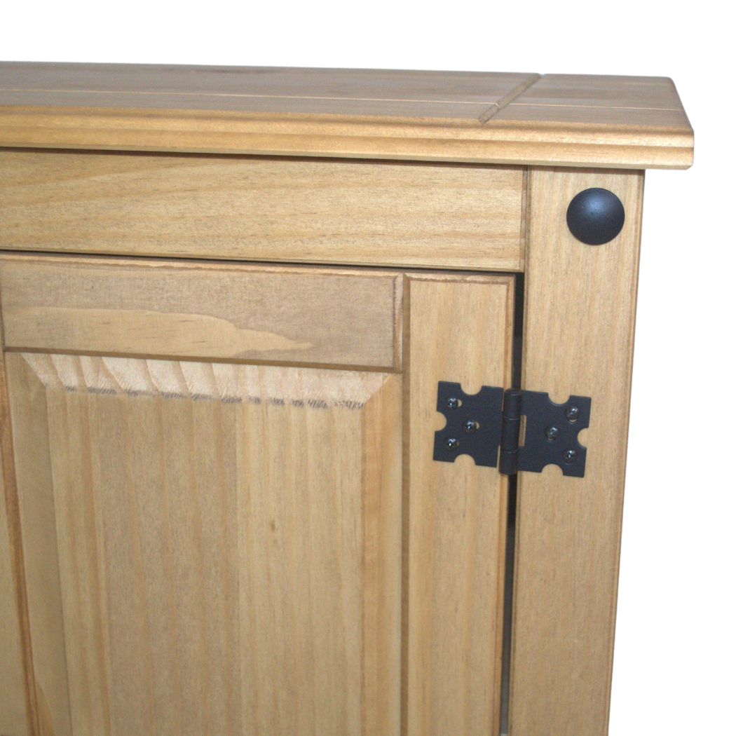 Balcão 2 Portas em Madeira Cor Natural Boho