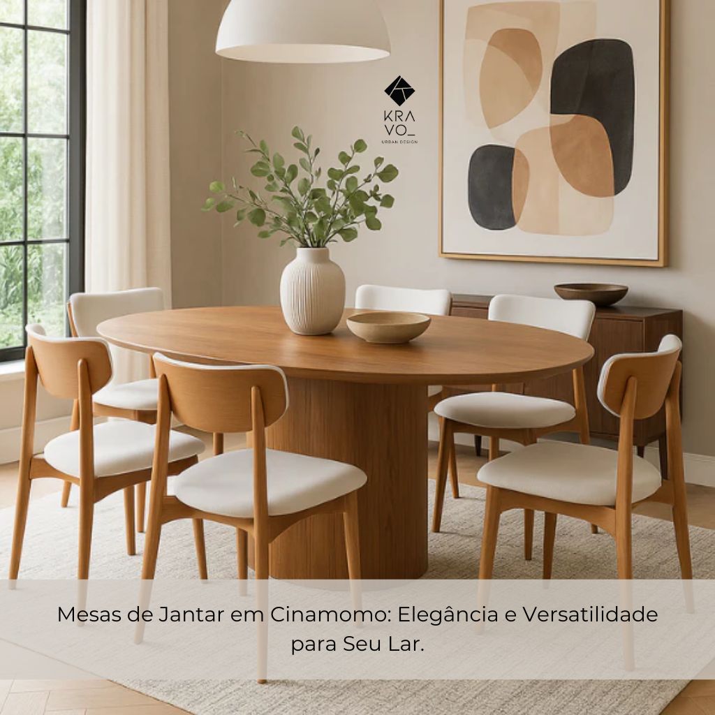 Mesas de Jantar em Cinamomo: Elegância e Versatilidade para Seu Lar.