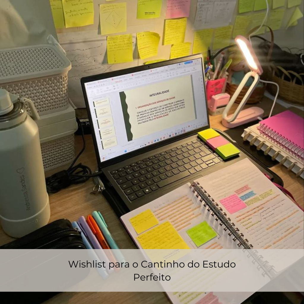 Wishlist para o Cantinho do Estudo Perfeito 🧠✨