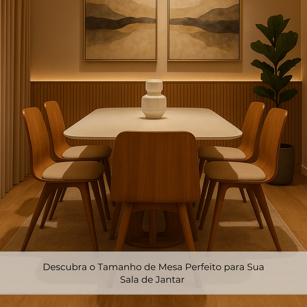 Descubra o Tamanho de Mesa Perfeito para Sua Sala de Jantar