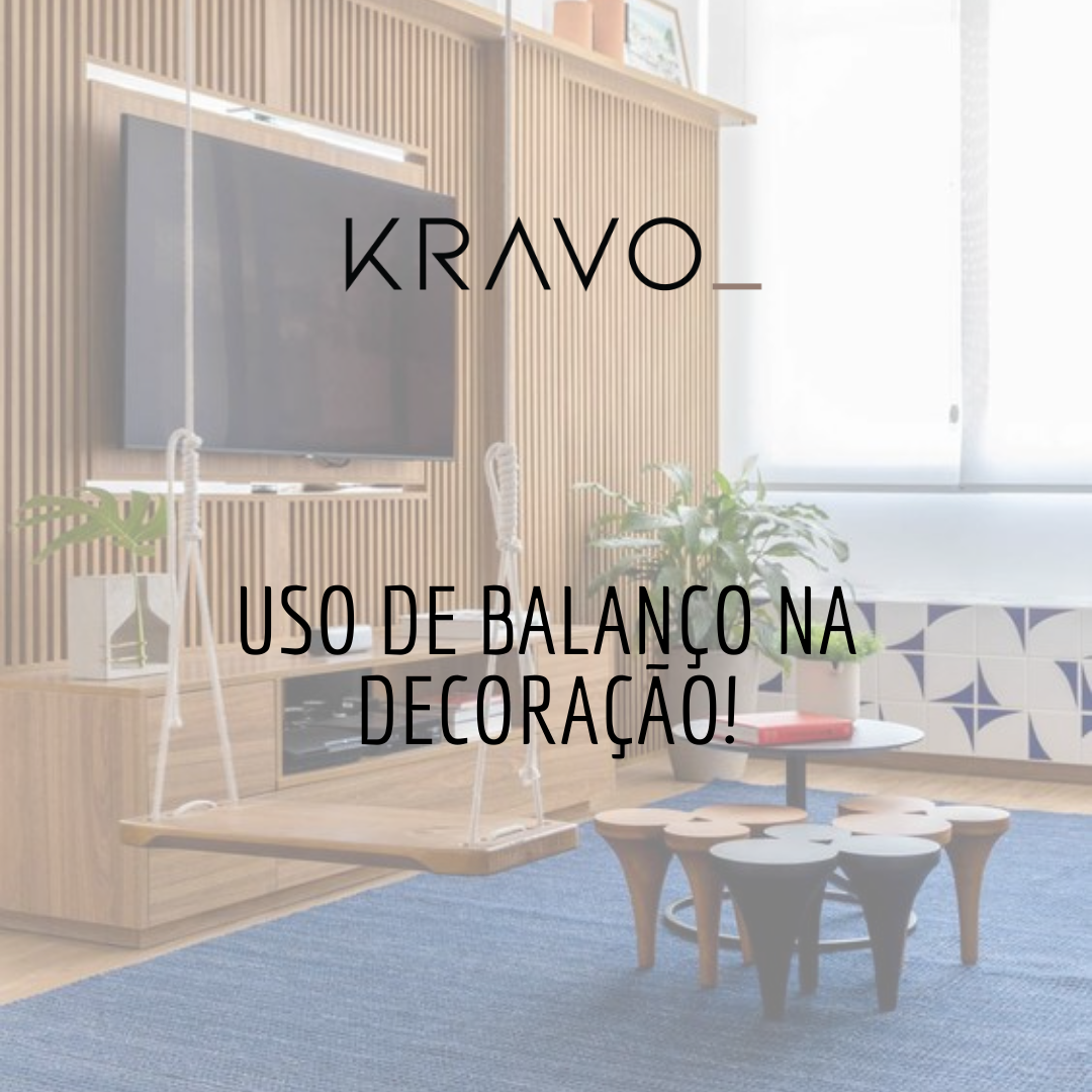 Uso de balanço na decoração do lar!