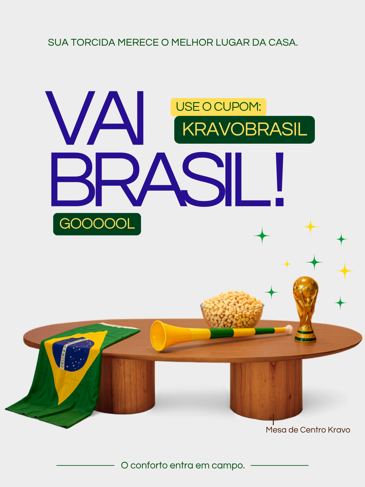 Sua torcida merece o melhor lugar da casa.