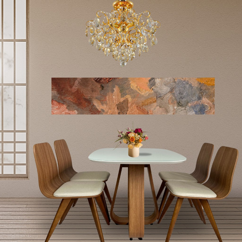 Mesa de Jantar Retangular Helena Cor Freijó com vidro Off White 117 cm + 4 Cadeiras de Jantar Lidiane