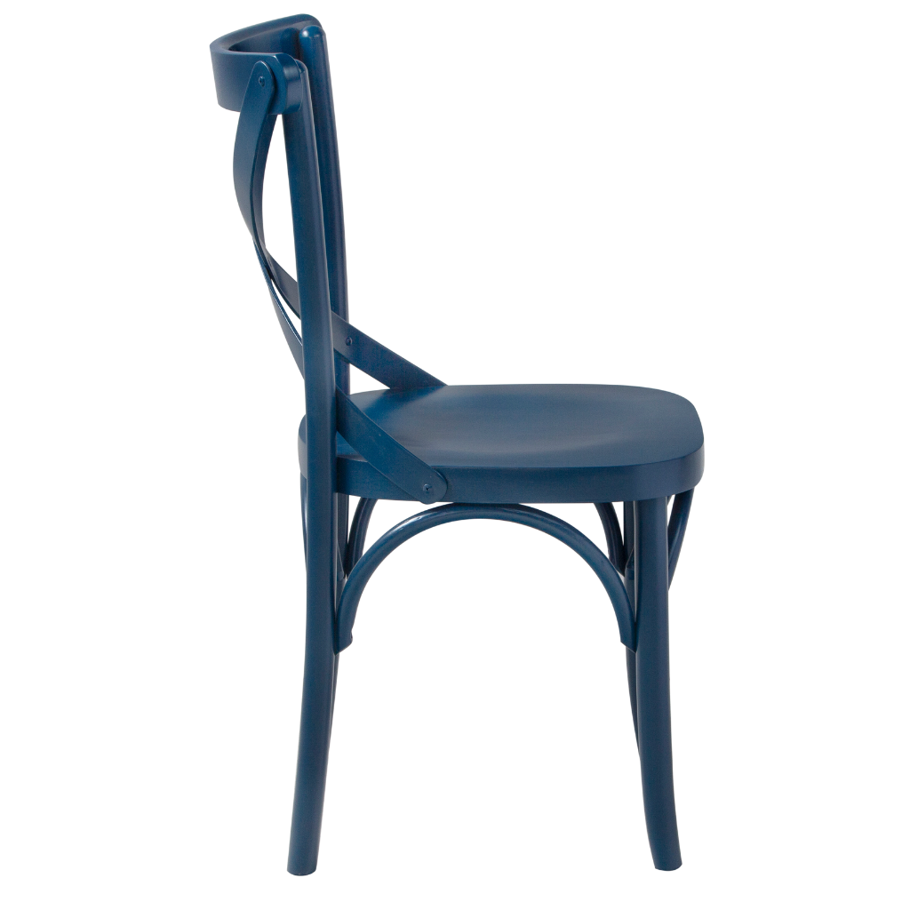 Cadeira X Boho cor Azul