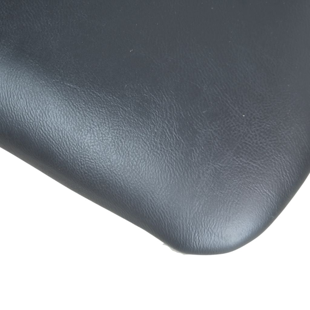 Mesa de Jantar Redonda Margô Cone/Tampo Amêndoa e Vidro Preto 110cm + 4 Cadeiras Madeira HW Hanna Preta Courino Preto