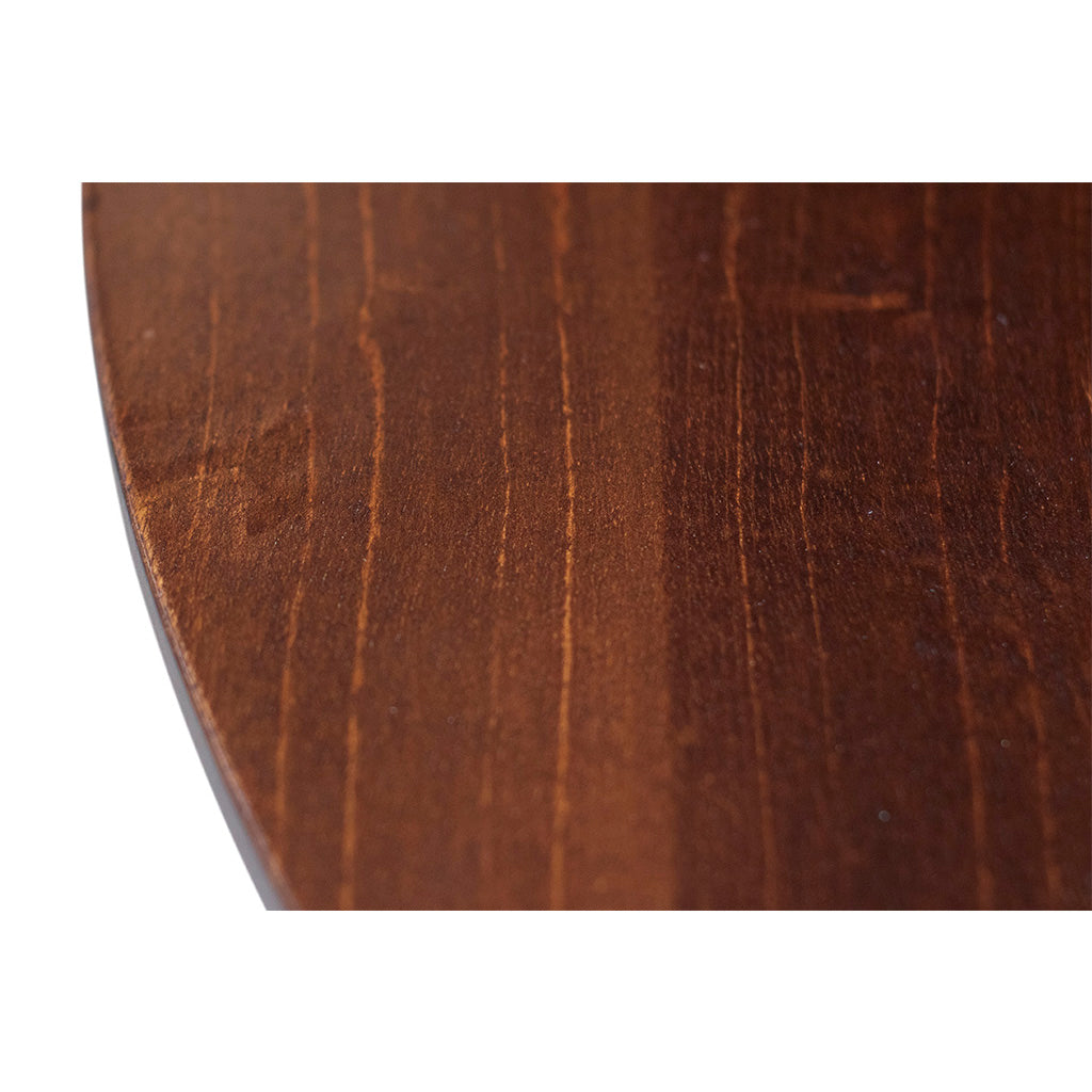 Mesa de Jantar Redonda Jasmine Base Cone Castanho e Tampo Castanho 140 cm