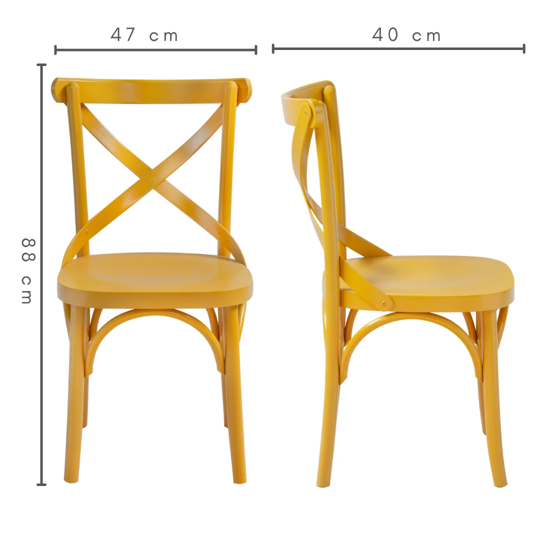 cadeira x boho cor amarela, medidas    A=88 cm    C=47 cm    L=40 cm