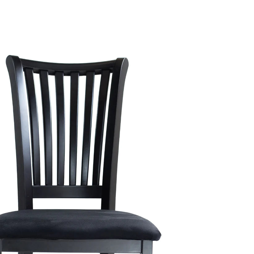 Cadeira Alita Preto Fosco e Tecido Veludo Preto